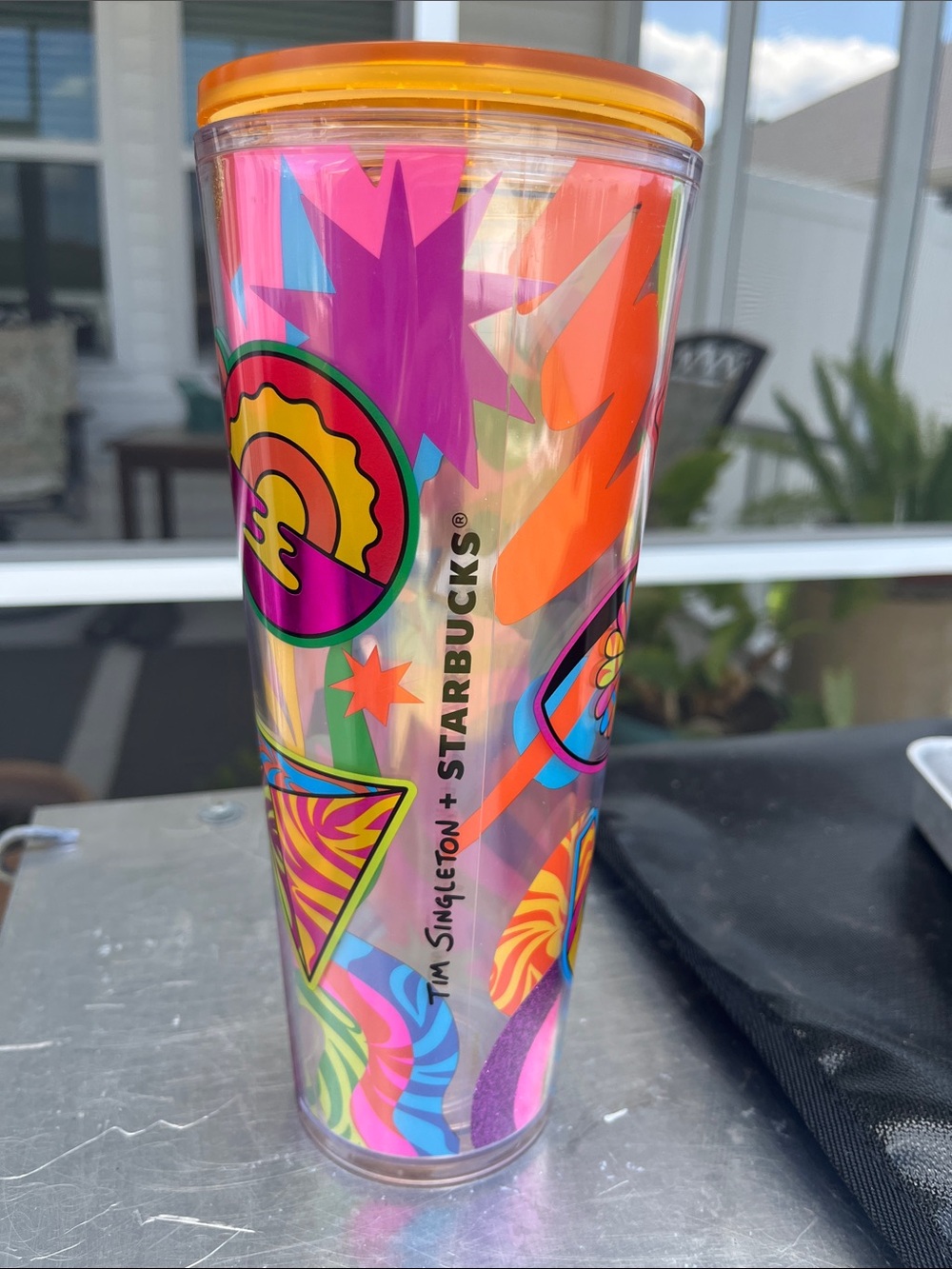 Starbucks x Tim Singleton Pride 2023 Tumbler Venti 24oz Cold Cup Glitter Pop